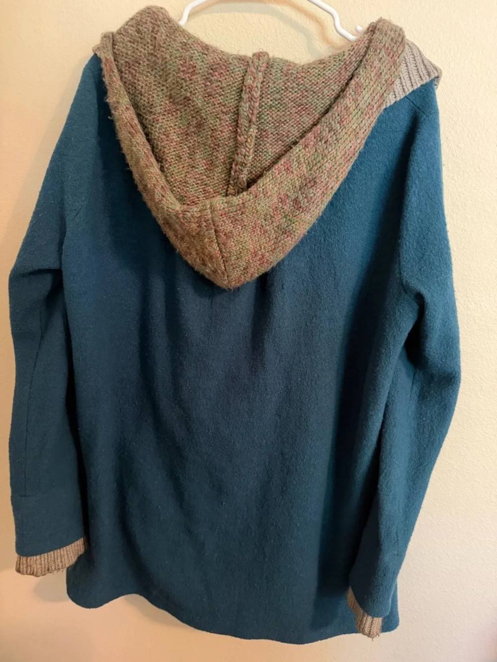 Anthropologie Fiers Voor 2 Sweater Jacket-Teal Toggle-Front - Picture 2 of 6